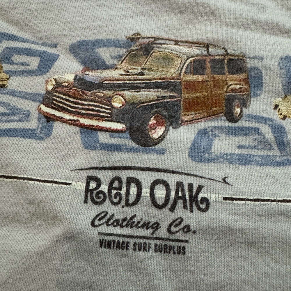 Vintage Red Oak Clothing Co. Surf Surplus Men’s Long Sleeve‎ Shirt Size (L) USA